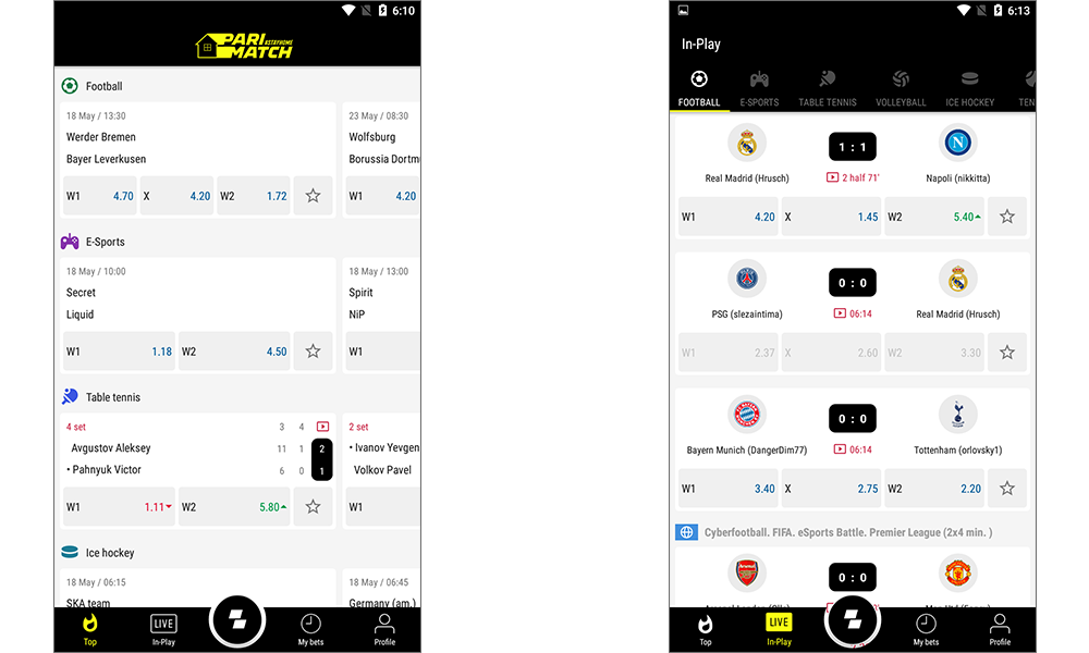 parimatch betting app