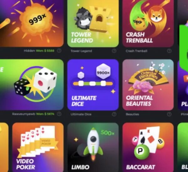 BC Game casino games types overview in India