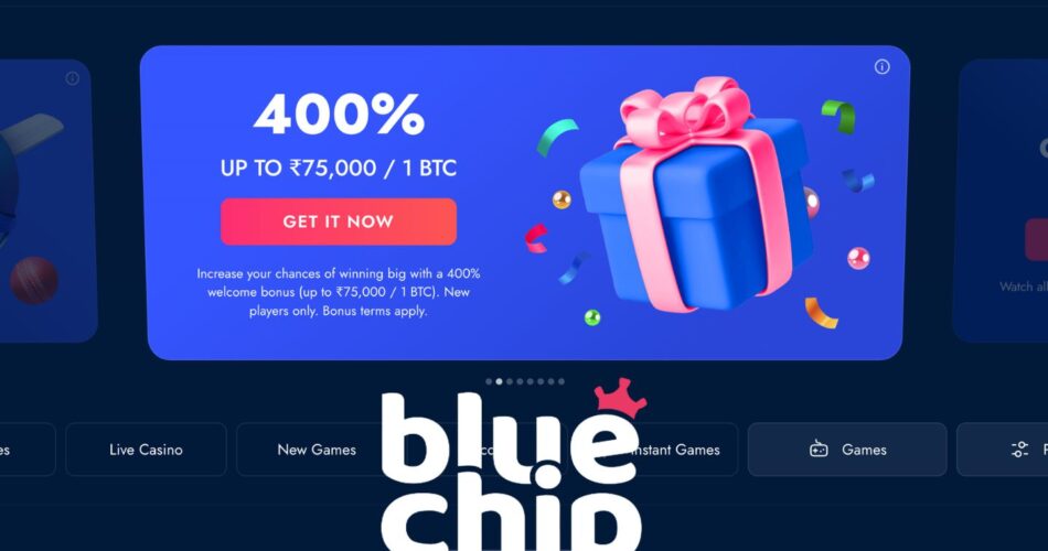 Bluechip India casino website review and support service