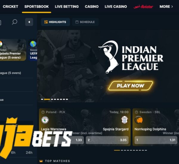 Rajabets India sports betting website features